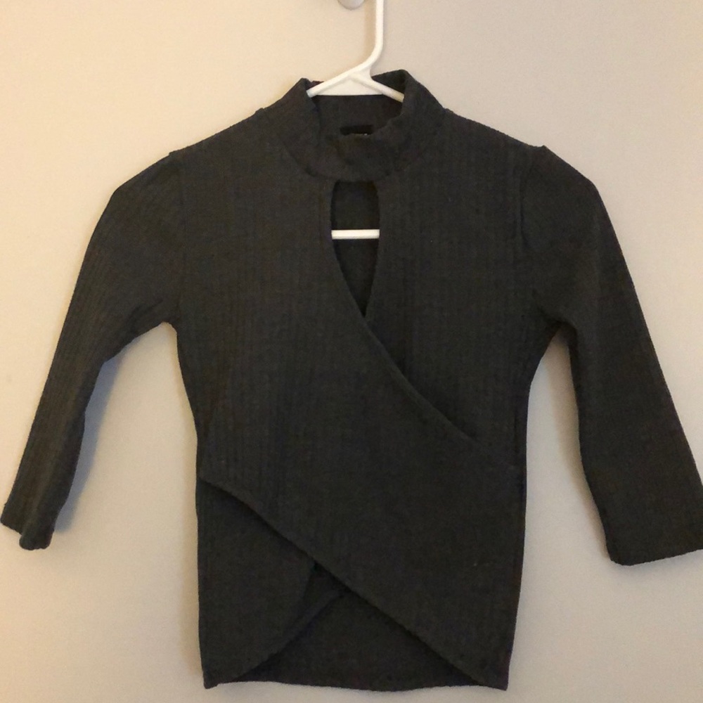 High neck crop top